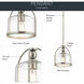 Independence 1 Light 9.5 inch Brushed Nickel Mini Pendant Ceiling Light